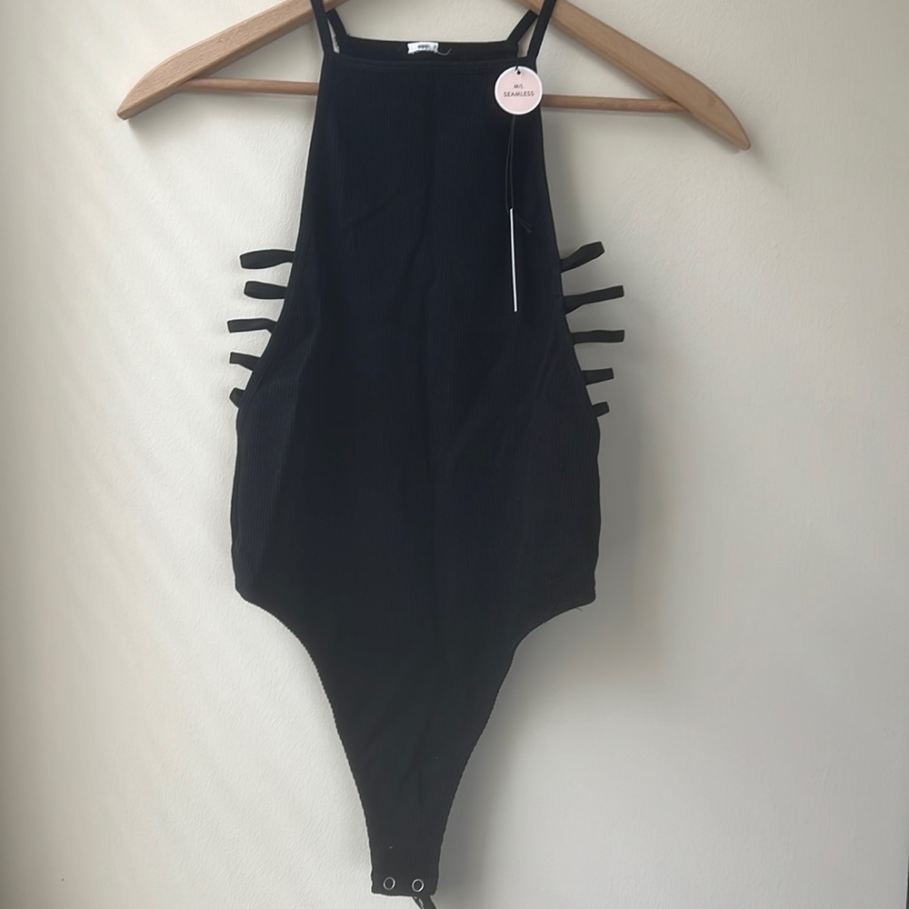 Black Seamless Bodysuit